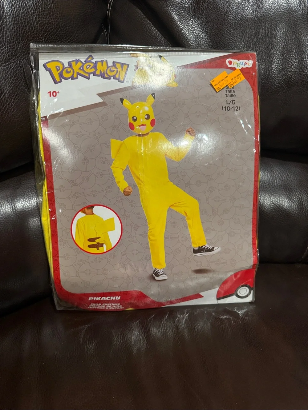 Pikachu Kids Costume - Large 10/12 NEW